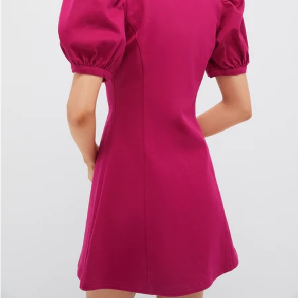 Tuckernuck HYACINTH HOUSE Raspberry Front Zip Denim Mini Dress Sz L NEW - Picture 4 of 14